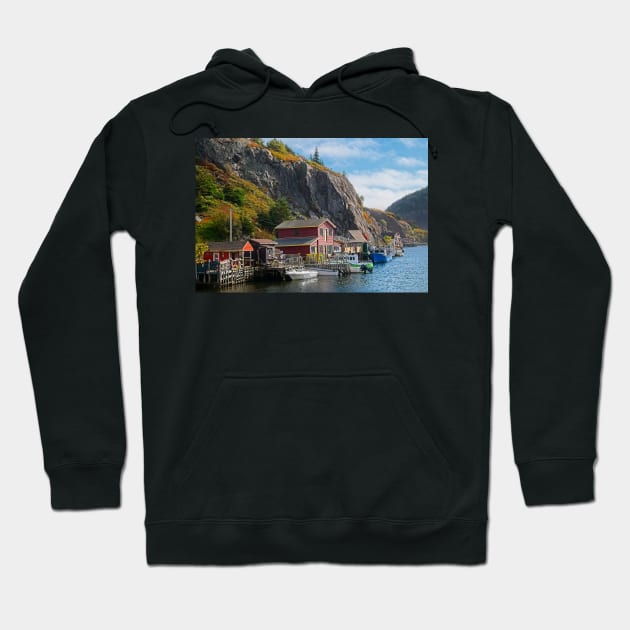 Autumn Colours in Quidi Vidi, Newfoundland, Canada Hoodie by MartynUK